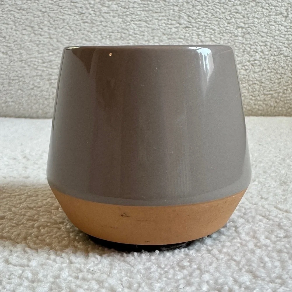 Two Toned Ceramic Mini Planter Pot